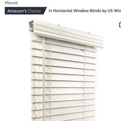 16 2" Cordless Faux Wood Blinds