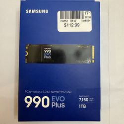 Samsung 990 EVO Plus 1TB PCIe 4.0x4/5.0x2 NVME M.2 SSD