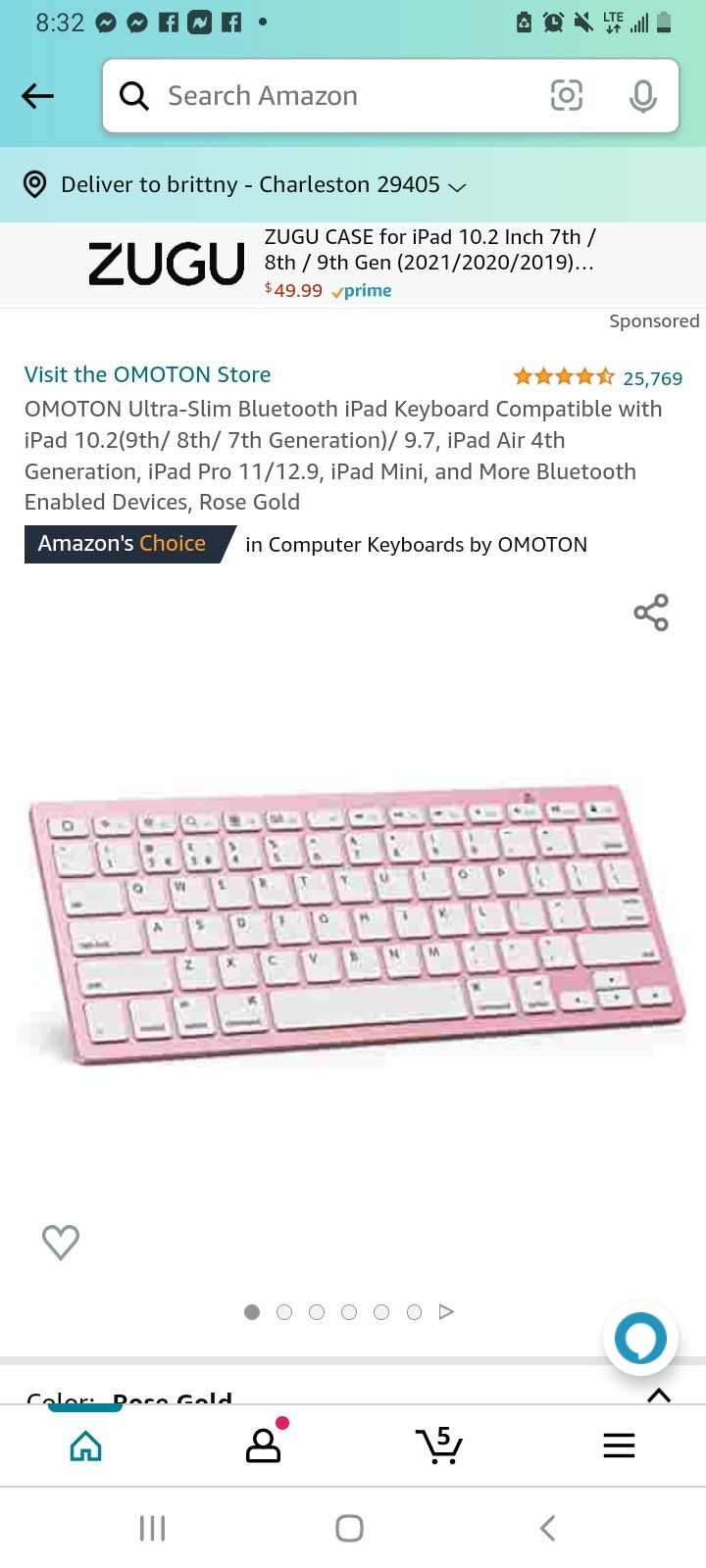 Ultra Slim Bluetooth Keyboard Capabile With Ipad