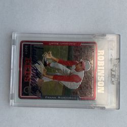 Frank Robinson Tops Signed Card