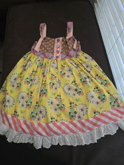 Girls Patchwork Floral Sundress
