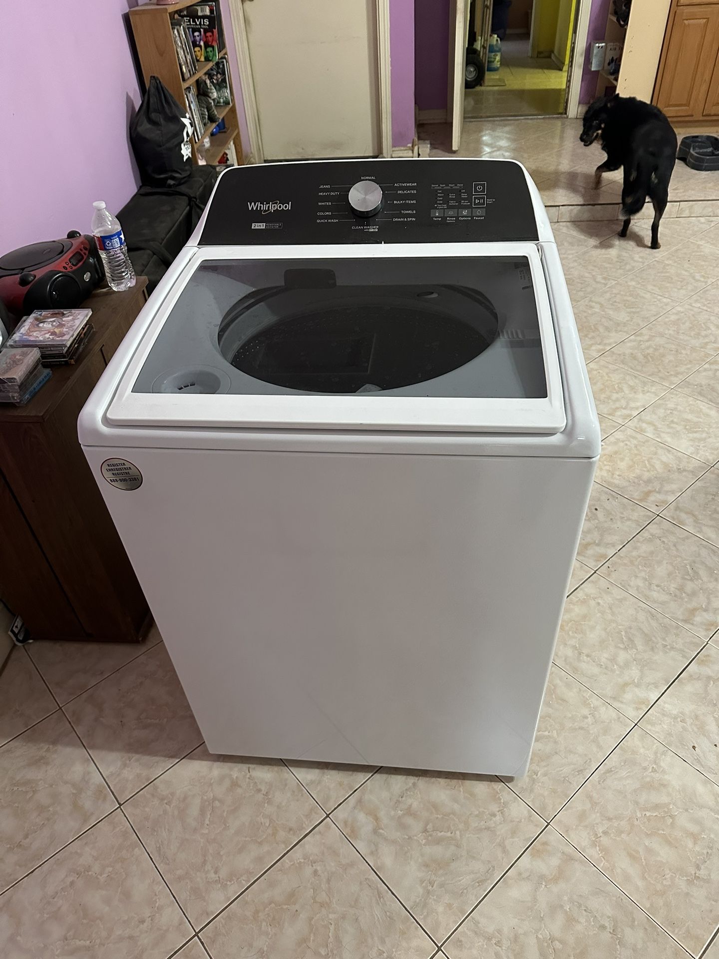 Whirlpool 2 In 1 Top Loader Washing Machine (for parts); Might Be Repairable