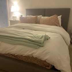 Queen bed frame-Living Spaces 