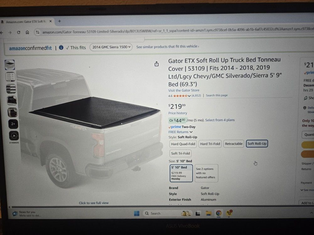 Soft Tonneau Cover