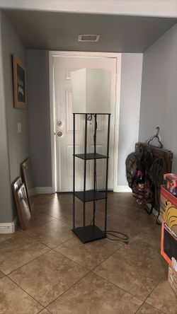 Lamp with shelves