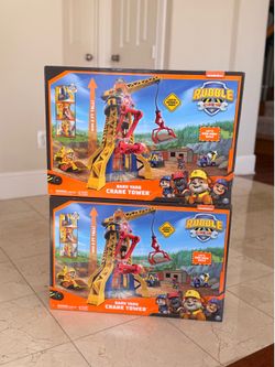 *New* Rubble & Crew, Bark Yard Crane Tower Playset with Action Figure