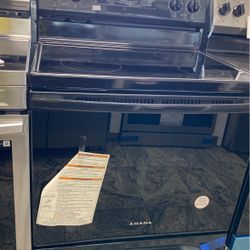 Black Electric Stove