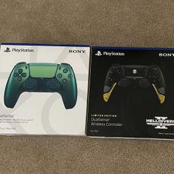 PS5 Controllers Set Of 2 MISB - Helldivers 2 And Chroma Teal