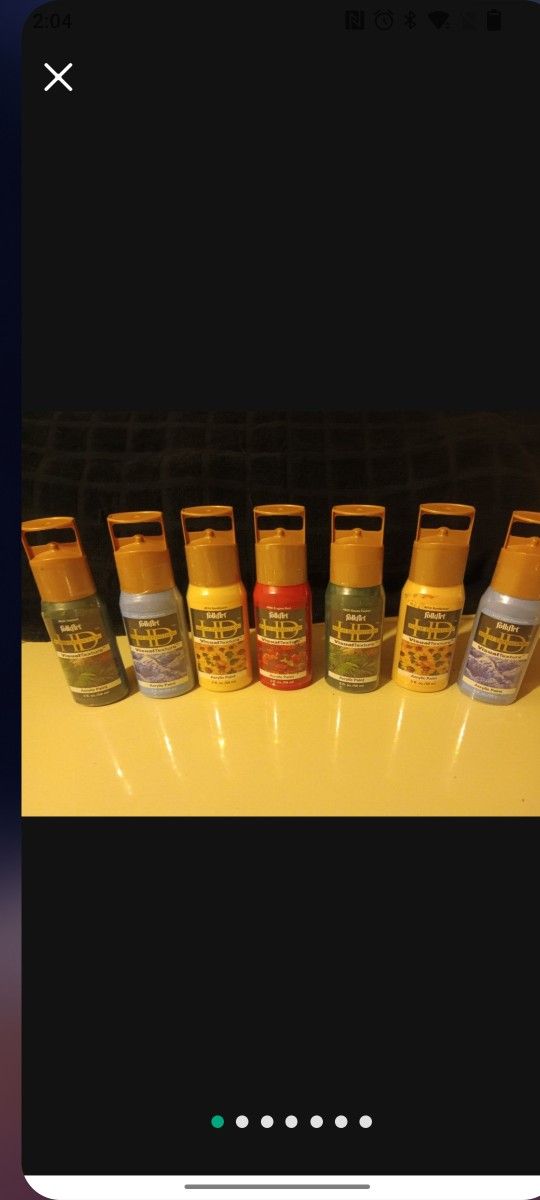 4D Folk Art Visual Texture Acrylic Paint. 2 oz. $4 each. Sealed.