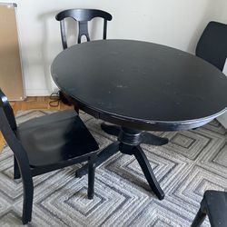 Table With Three Chairs