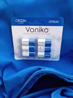 Voniko Cr123a 3 Volt Battery 6 Pack