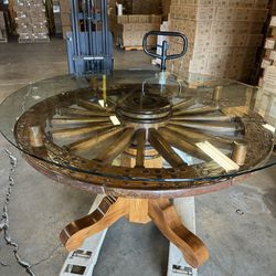 Antique Wagon wheel table