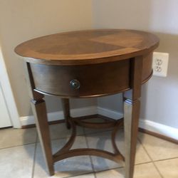 $40 One End Cocktail Table solid wood 