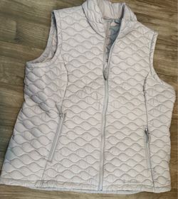 Free Country Women’s Softshell Vest Light Grey Size XXL 2XL Full Zip Pockets