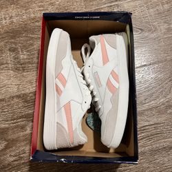 White/Pink/Gray women’s reebok sneakers