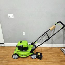 greenworks 19" cordless lawn mower (tool only)