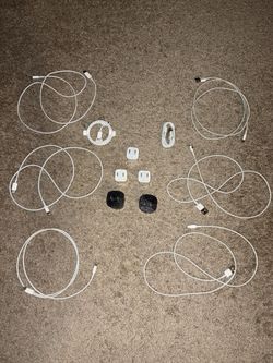 Apple iPhone Lightning to USB C / USB A Charging Cables, 3' Size, With USB-A Wall Plugs I Phone Cell Phone