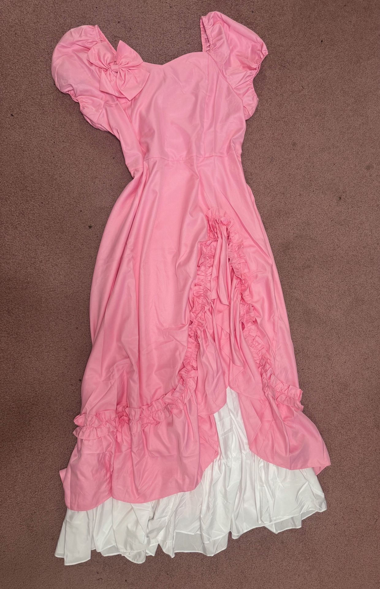 New 3xl pink princess Bridgerton Victorian dress costume gown vintage long