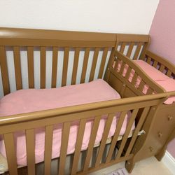 Baby Crib With Changing Station $120 OBO