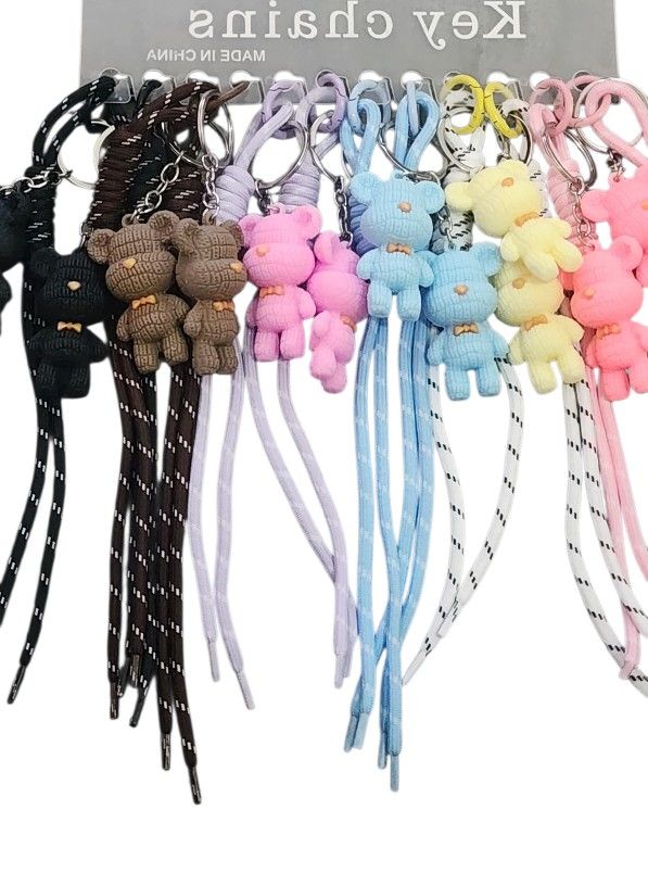Teddy Bear Keychain Lanyard