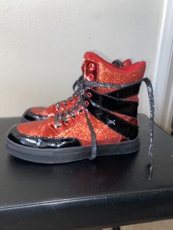 Alexandra Glitter High Top Sneaker (size 7)