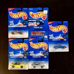Hot Wheels Porsche Lot – 1990s Carded 930 959 911 – Sealed