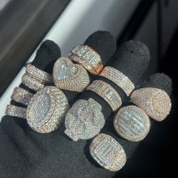 💍 Rose Gold Moissanite Rings 💍