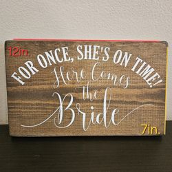 Rustic Wedding Sign/ Letrero de boda rústico