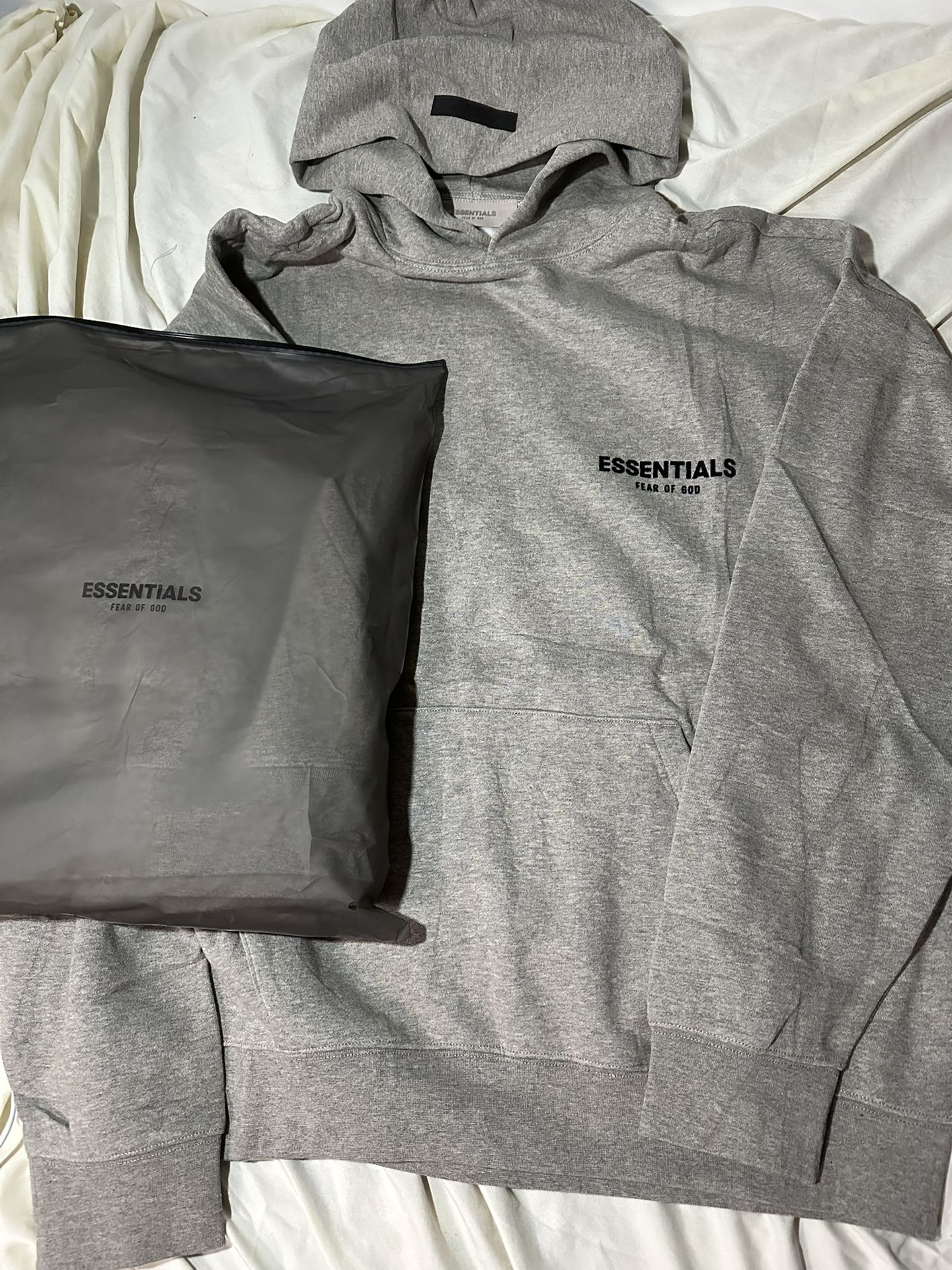 Essentials Fear of God Gray Hoodie