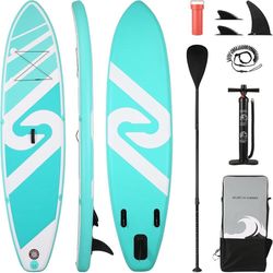 Inflatable Paddle Board Stand Up Paddle Board Inflatable Paddleboard SUP Board with Premium Full Accessories 120"x30"x6" for Youth & Adults Have Fun i