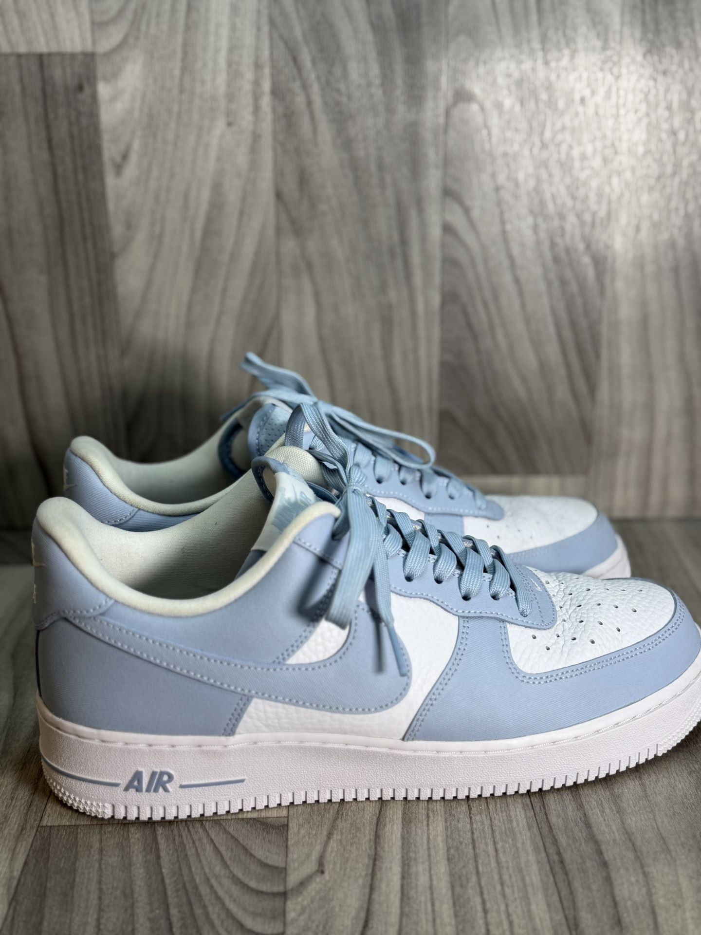 Nike Air Force 1 '07 Low Light Armoury Blue Size 10.5 Good Pre-owned Condition