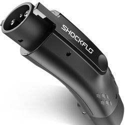 ShockFlo A1 J1772 EVs Adapter, Tesla to J1772 Adapter, Fit for All J1772 EVs, 48A 250V Max, with Anti-Drop Lock, for Tesla Destination Charger Mobile 