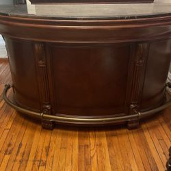 Howard Miller Cherry Wood with Granite Top 4 Piece Bar Set With Accessories.