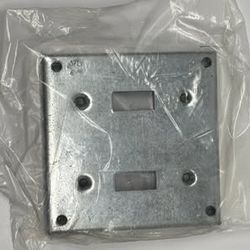 25 PACK Thomas &amp; Betts Galvanized Steel Cover 4" Square 1/2" Raised Two Toggle Switch