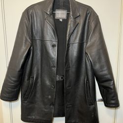Vintage Leather Jacket dockers Medium