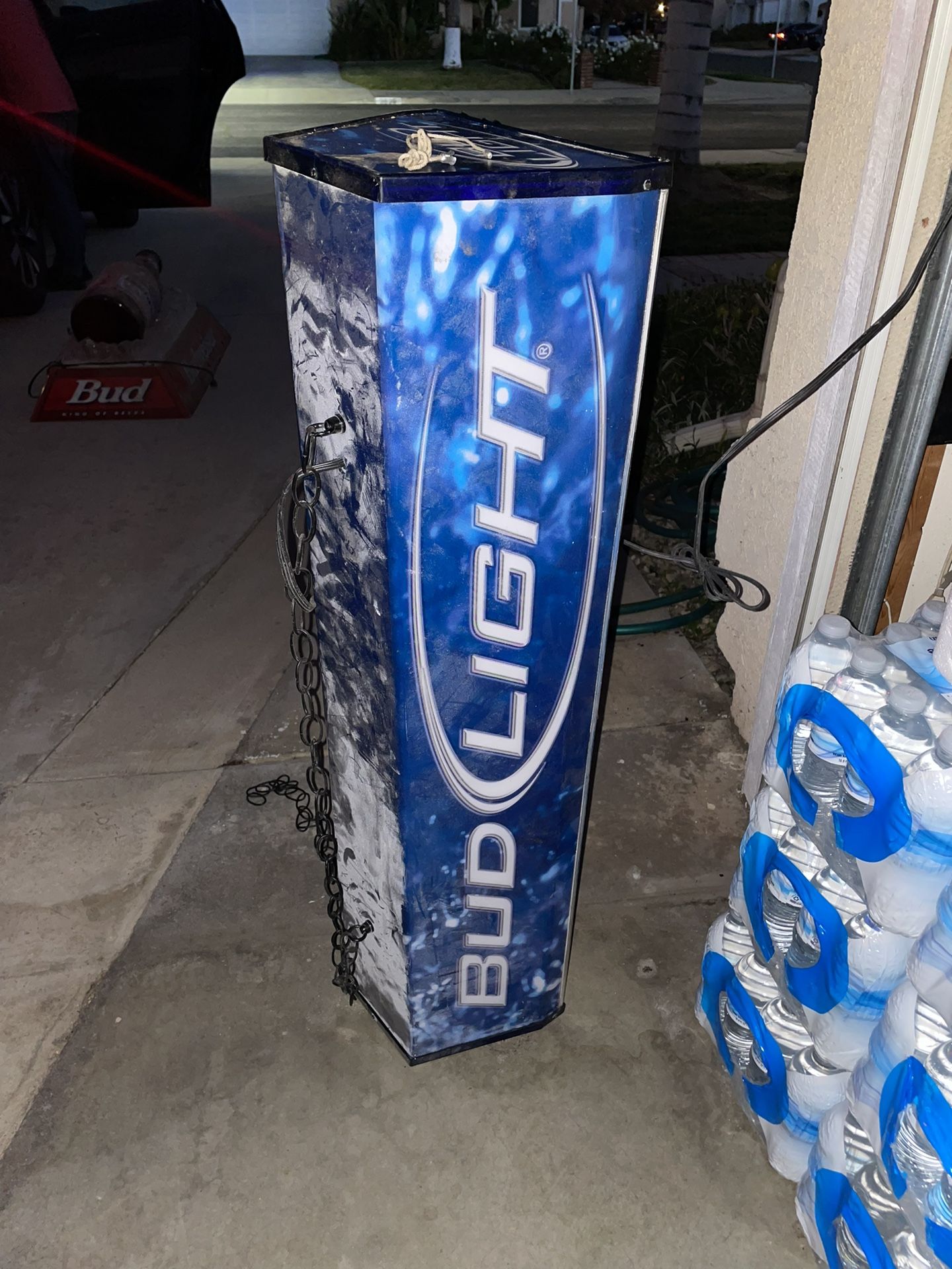 Vintage Bud Light Pool Table Lamp