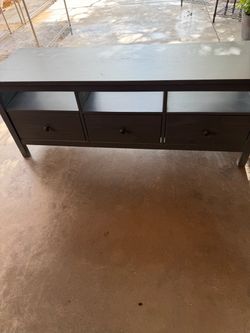 Grey wood  Console Table with Drawers