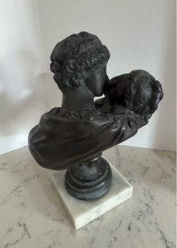 “The Kiss” Statue Replica of Jean- Antoine Sculpture - 6 ½x5x9 ½”
