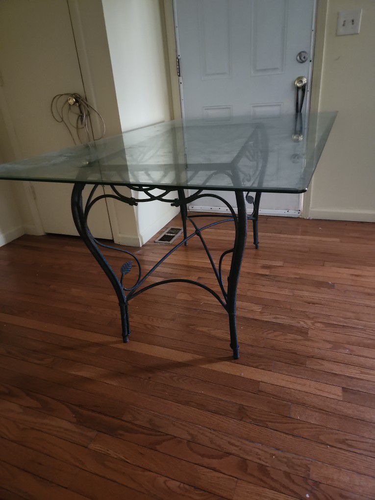 Glass Rectangle Table,WILL TRADE FOR BREAKFAST NOOK OR TREADMILL 
