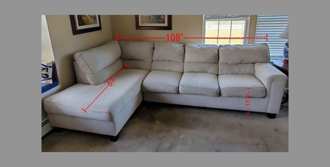 Calvin almond beige sofa & loveseat deals