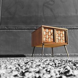 Beautiful MCM Solid Wood Coffee Table With Modern Twist. Reimagined With Love 🖤