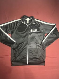 Cali Black & White  Men’s track jacket  Sz (L)  By Independent 100% Polyester