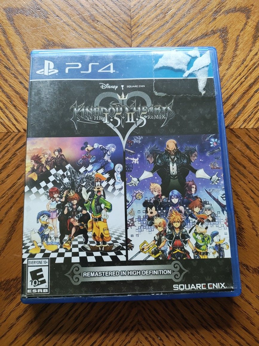 Kingdom Hearts HD 1.5 + 2.5 Remix (PS4, Sony PlayStation 4) Tested – No Manual