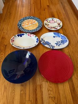 Mixed Decorative Plates and Bowl Set of 6
