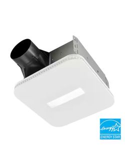 Broan NuTone AER80LK Roomside Bathroom Exhaust Fan 80 CFM LED White