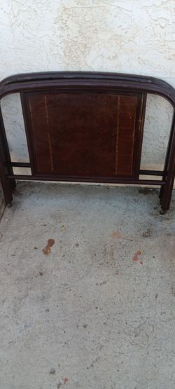 2 1920s metal bed frames twins
