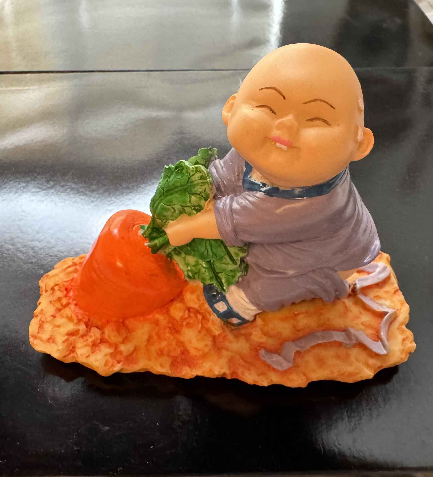 Brand New Buddha Monk Baby Statue Figurine Pulling Carrot Pants Down 4” - 6 “inches $6 Each !!!ACCEPTING OFFERS!!!