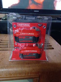 Craftsman 4.0ah 20 volt lithium ion two pack