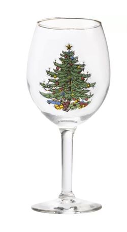 Brand new. Christmas tree wine glasses. Set of 4.