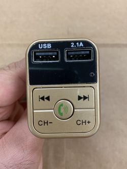 Wireless Bluetooth Car kit handsfree talk MP3 player fm transmitter dual car charger